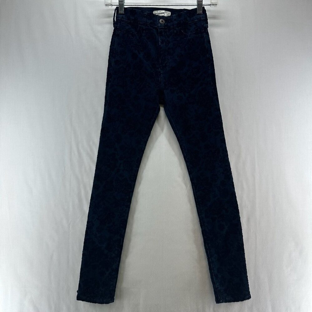 Abercrombie Kids Jeans Girls Sz 14 Slim Super Skinny Denim Dark Washed Blue